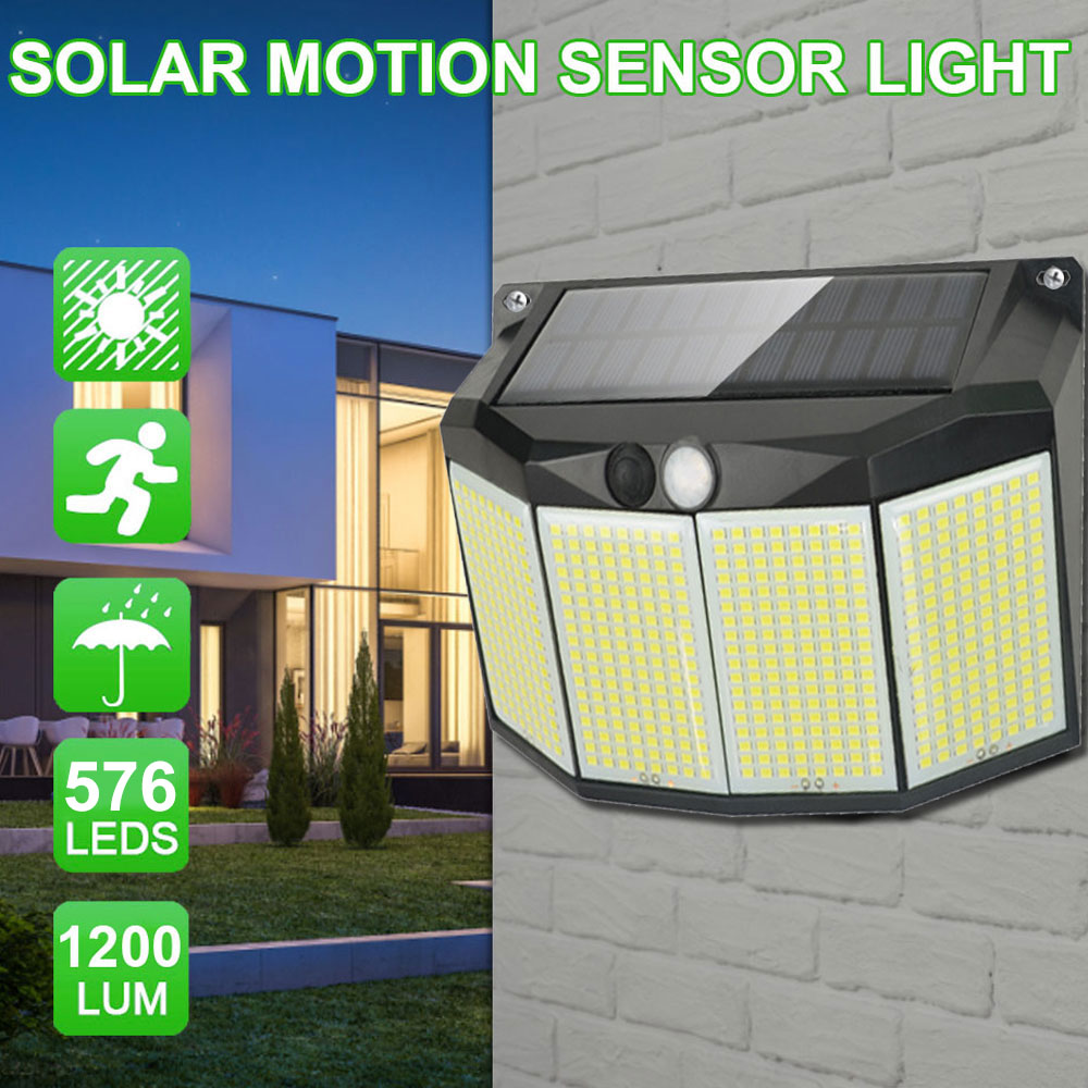 Smart Garden Solar Lights - 576LEDs solar betriebene Wand leuchte im