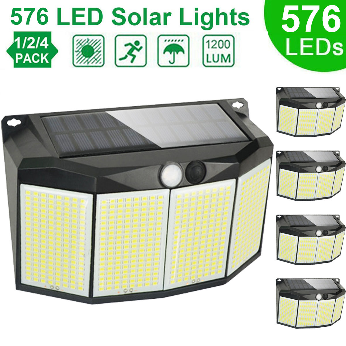 Smart Garden Solar Lights - Solarlampe für den Außenbereich, 576 LED-Licht