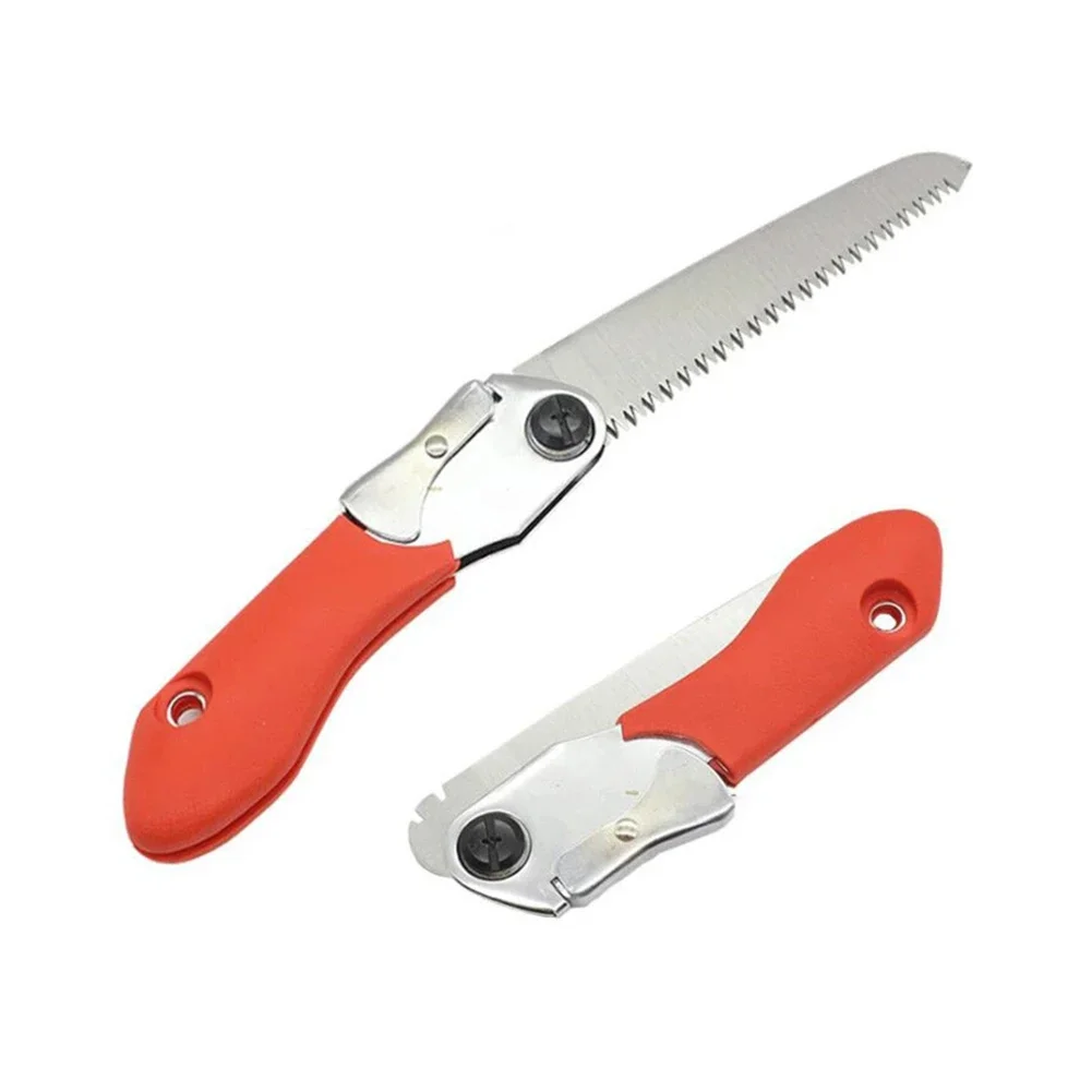 Smart Garden Edging - 130mm Klappsäge Holzbearbeitungswerkzeuge 3-Kanten-Zahn-Handsäge zum Holzschneiden