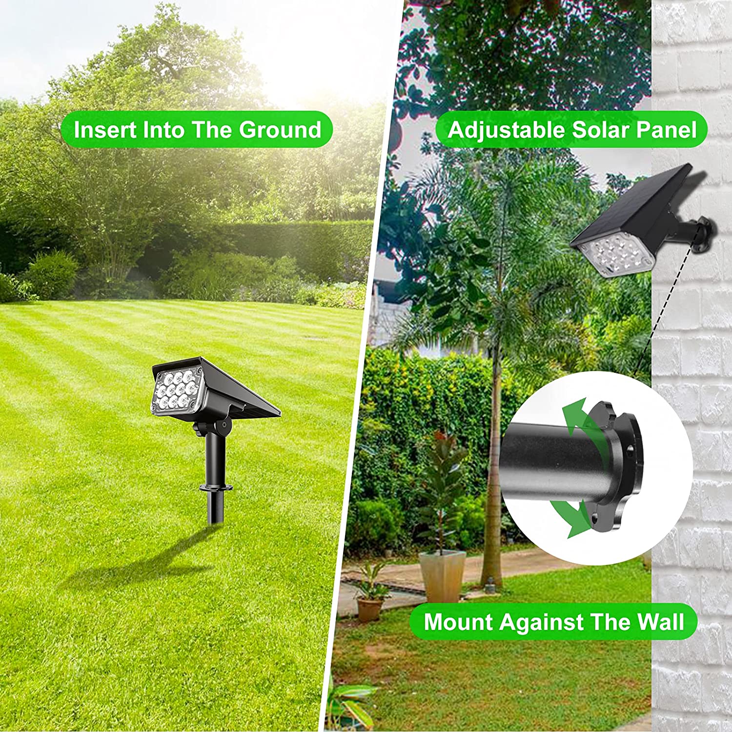 4 stücke Solar Scheinwerfer Ou – Smart Garden Solar Lights Bewertung und Preis