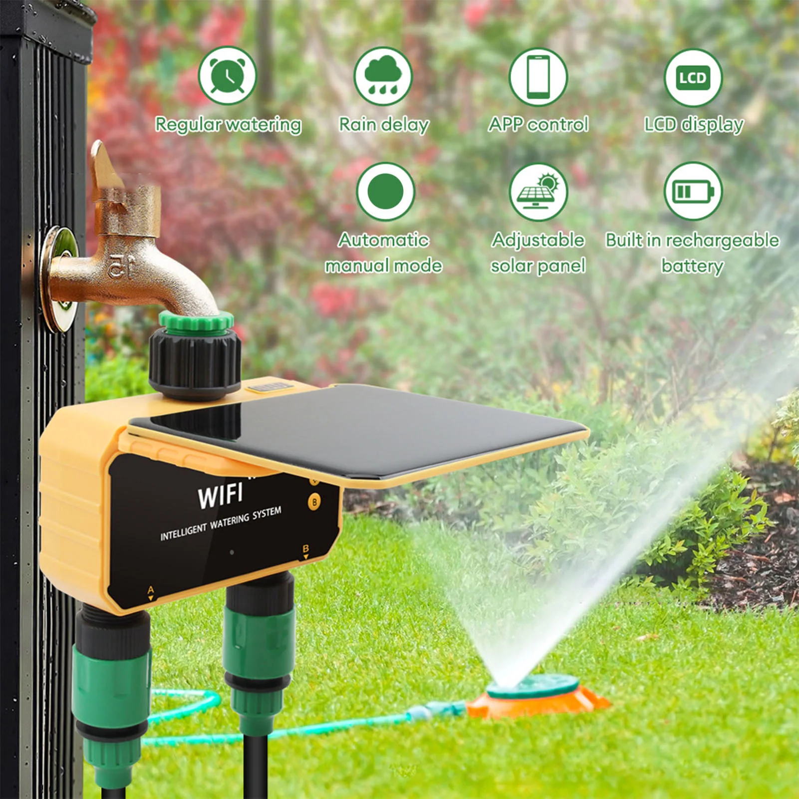 Solarbetriebener WLAN-Smart-Be – Smart Garden Sprinkler Bewertung und Preis