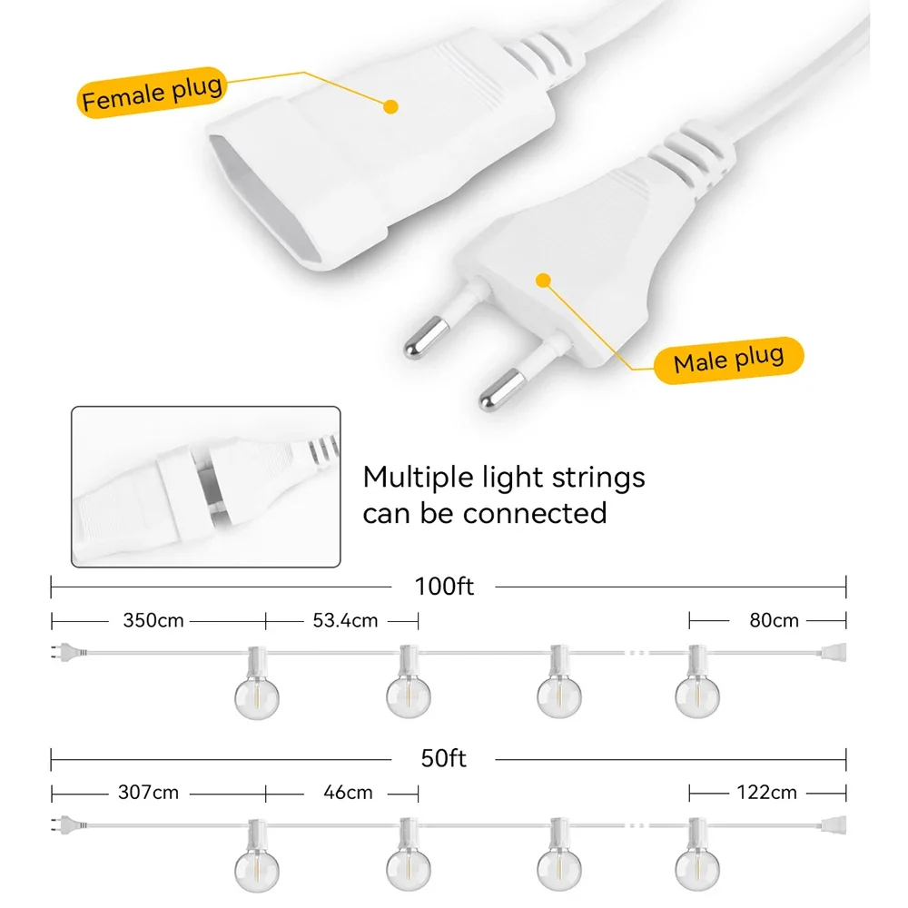 30M 15M Fee String Licht G40 L – Smart Garden Hub Bewertung und Preis