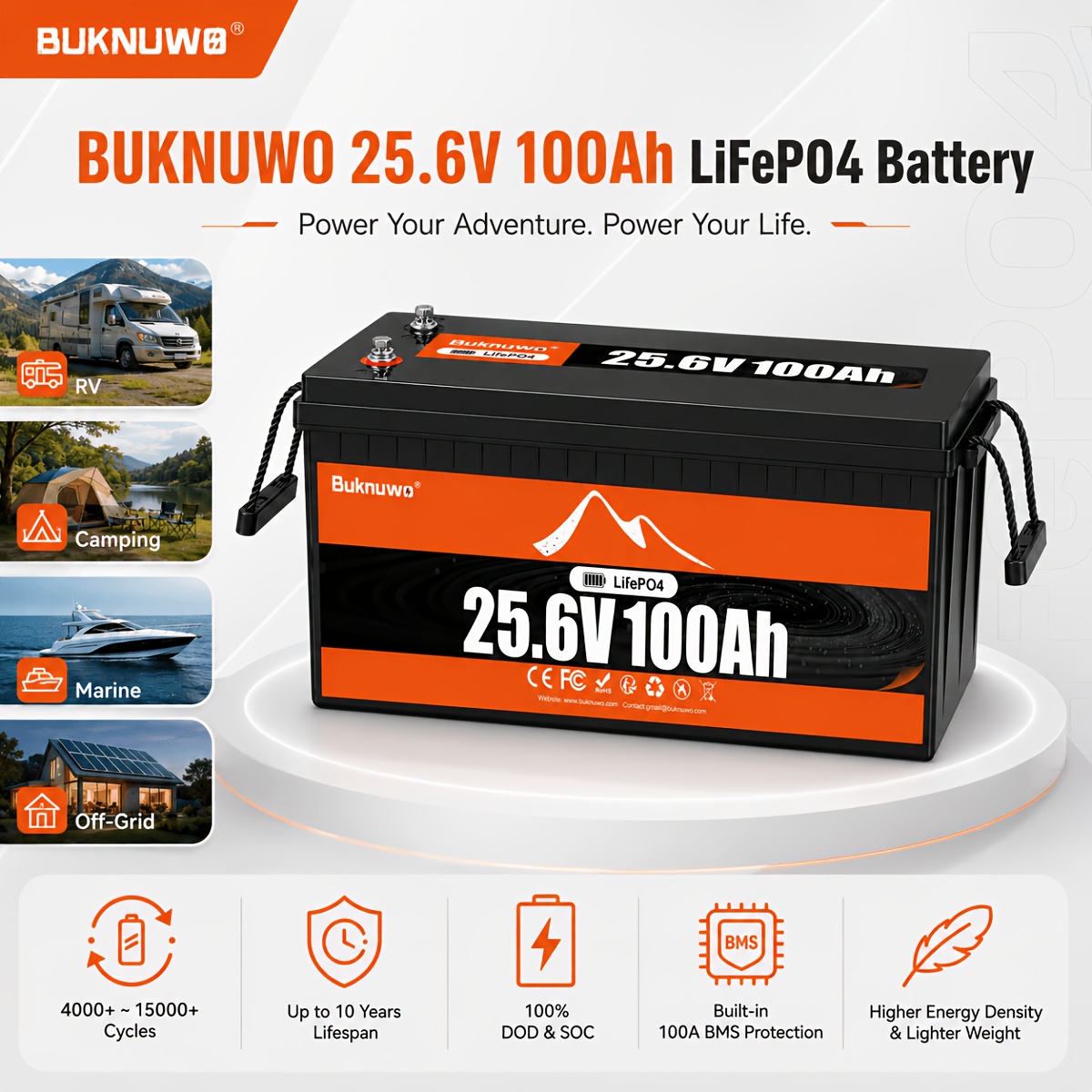 Buknuwo 4er-Pack 25,6V 100Ah L – Smart Garden Arduino Bewertung und Preis