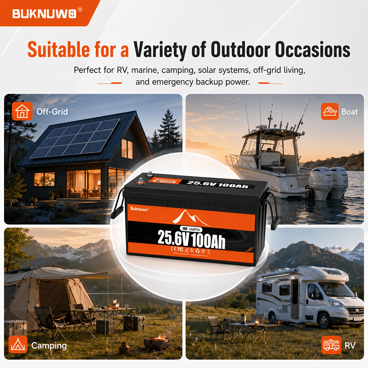 Buknuwo 4er-Pack 25,6V 100Ah L – Smart Garden Arduino Bewertung und Preis